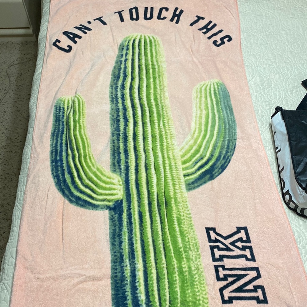 Pink beach towel
